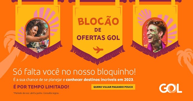 Fim de semana tem Blocão de Ofertas GOL para voar pagando menos até junho￼