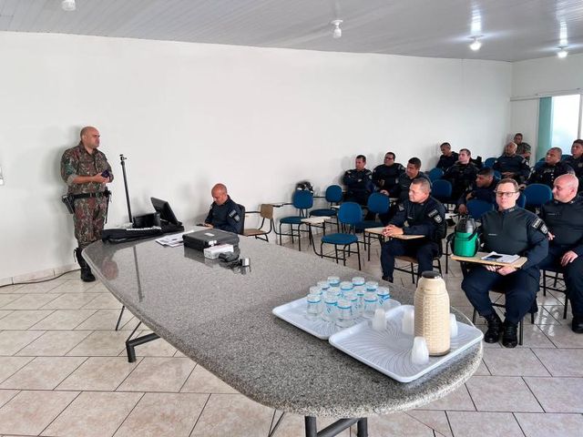 PMA de Aparecida do Taboado realiza treinamento para 30 Policiais Militares do Batalhão de Paranaíba para ação em casos de poluição sonora