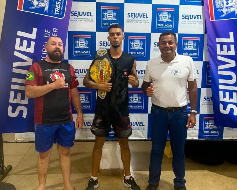 Três-lagoense conquista cinturão de ouro em Open de kickboxing em São Paulo