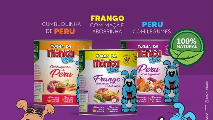 PetFriends apresenta três novos sabores à linha de alimentos Super Premium úmidos da Turma da Mônica Pets