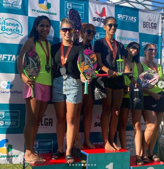 Delegação de TL conquista 14 medalhas no 2º Circuito Estadual de Beach Tennis e disputa 3ª fase em Dourados
