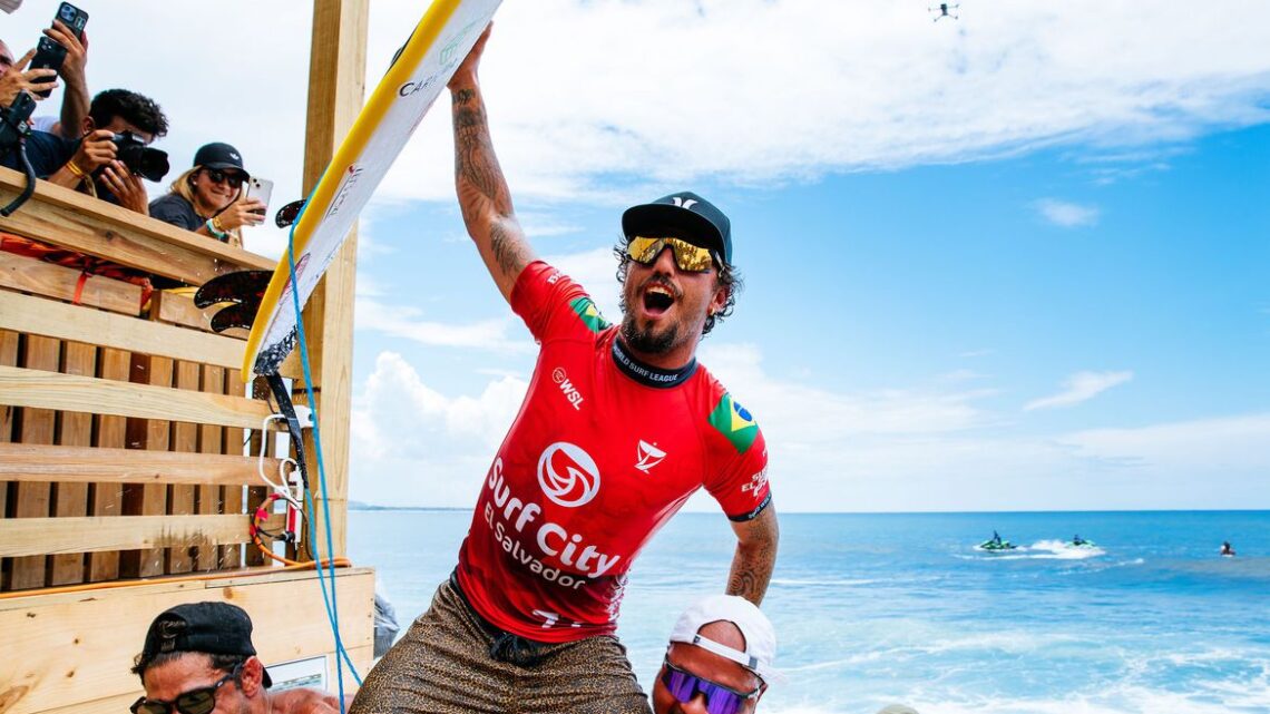 Surfe: Filipe Toledo vence etapa de El Salvador do Circuito Mundial