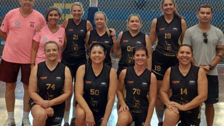 Em preparação para mundial, equipe feminina de basquete máster de MS participa de torneio em Curitiba