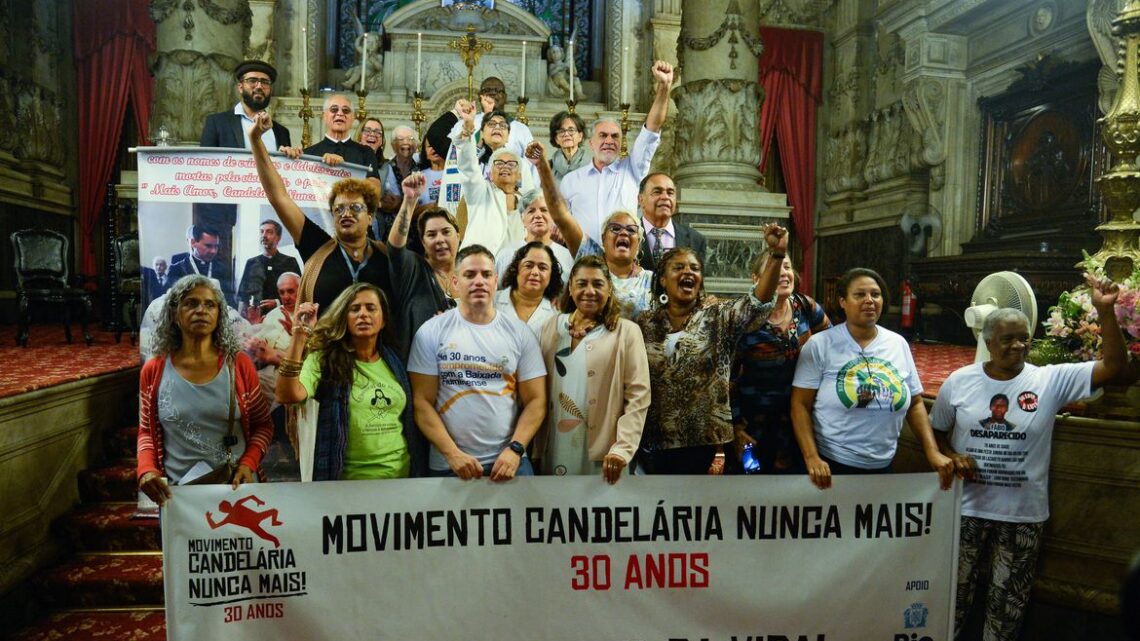 Atos no Rio de Janeiro lembram 30 anos da Chacina da Candelária