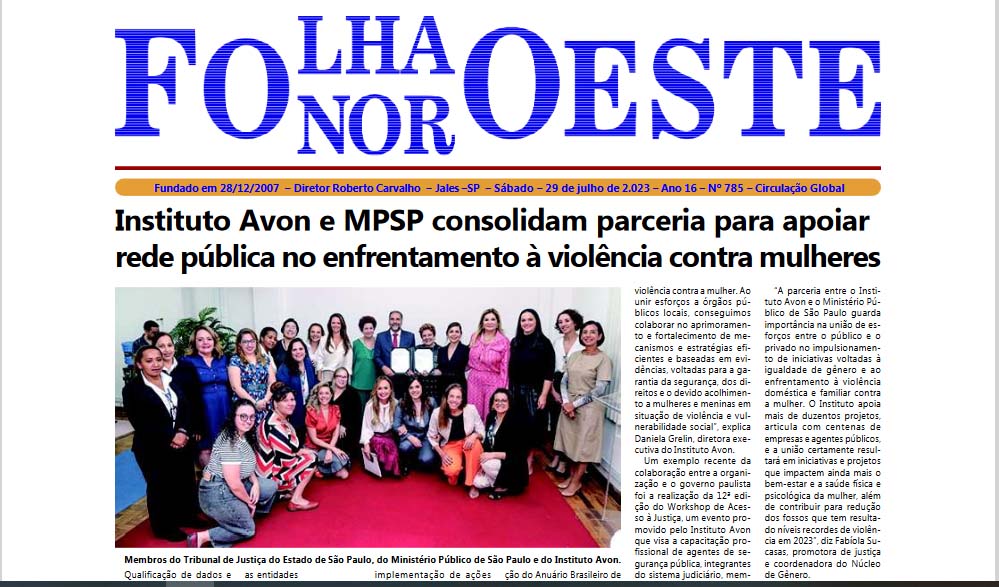 Jornal Folha Noroeste Digital edição 785 de 29 de Julho de 2023 Jales SP