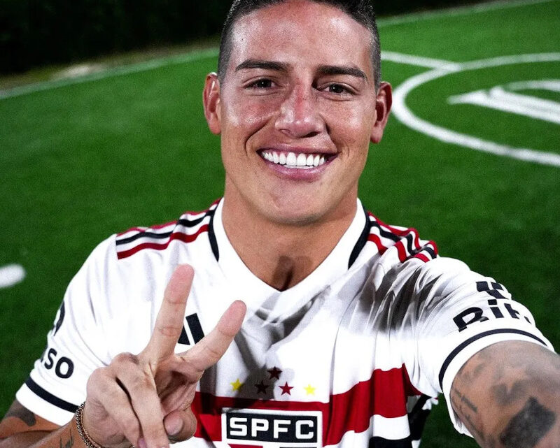 James Rodríguez foi anunciado neste sábado pelo São Paulo como novo reforço do clube até 2025