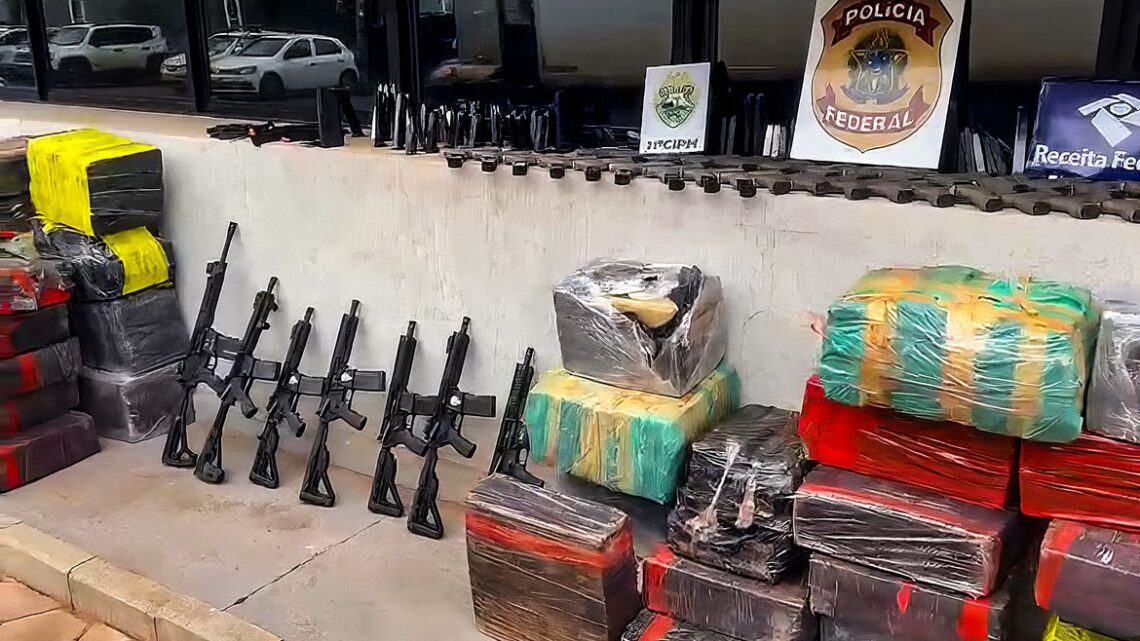 Geral: PF apreende grande quantidade de maconha e armas no Paraná