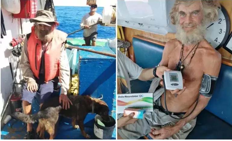 Homem conta detalhes de como sobreviveu dois meses à deriva com cadela