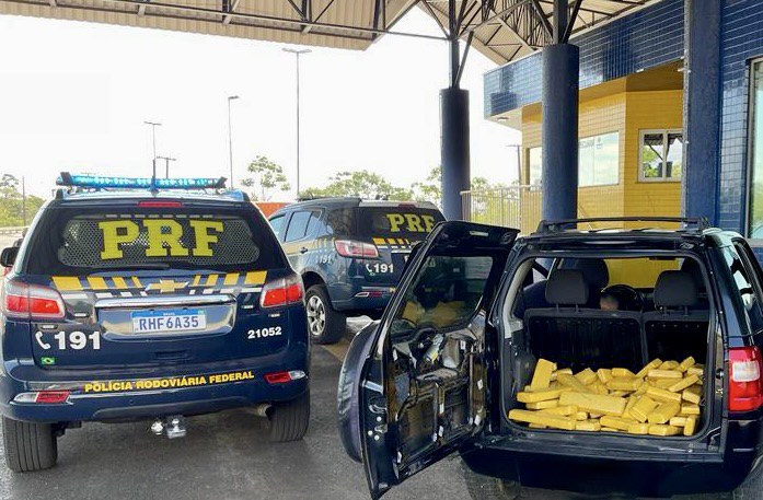 No último final de semana de agosto, a PRF apreendeu 7 toneladas de maconha no Paraná