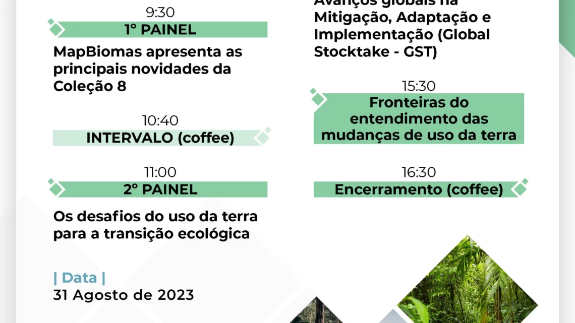 8o Seminário Anual do MapBiomas: Uso da terra e transição ecológica – AGENDA