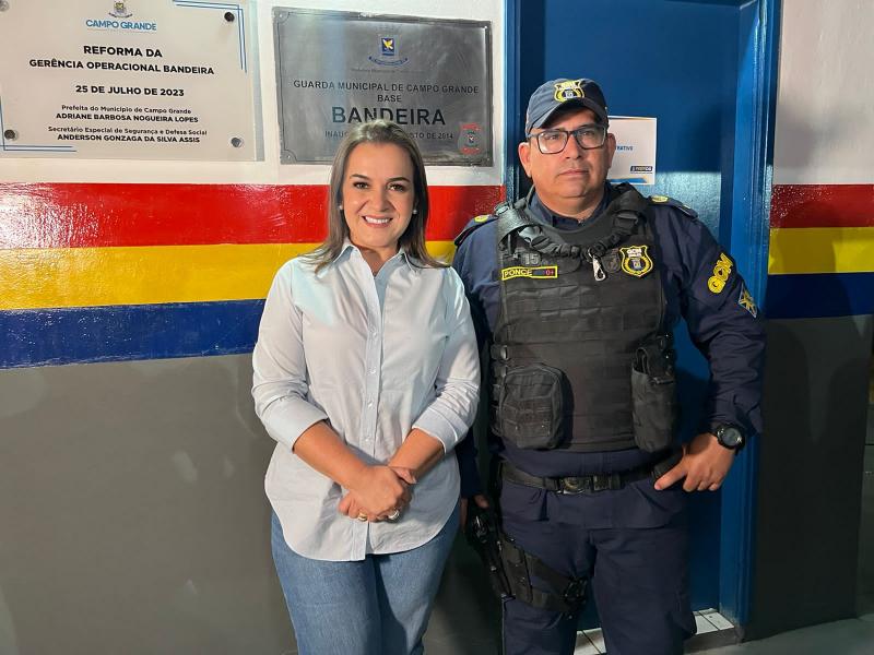 Ações de Adriane Lopes na Guarda valorizam agentes e fortalece segurança nos bairros da Capital