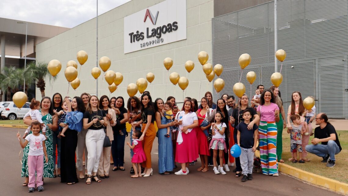 Mais de 40 lactantes se reúnem no 2º Mamaço Shopping Três Lagoas