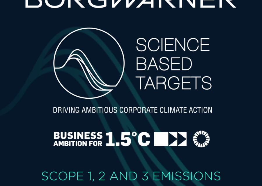 BorgWarner tem Metas de Redução de Emissões de Escopo 1, 2 e 3 Validadas pelo SBTi
