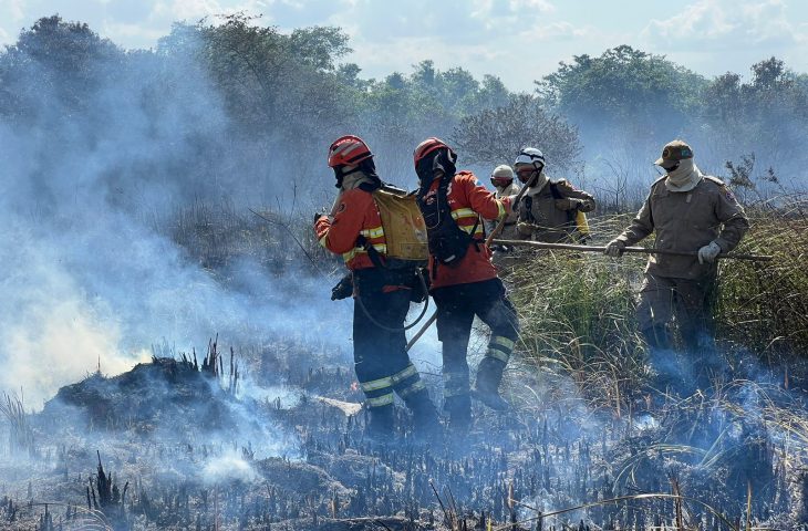 Bombeiros controlam incêndio florestal em Bonito e continuam em monitoramento na região