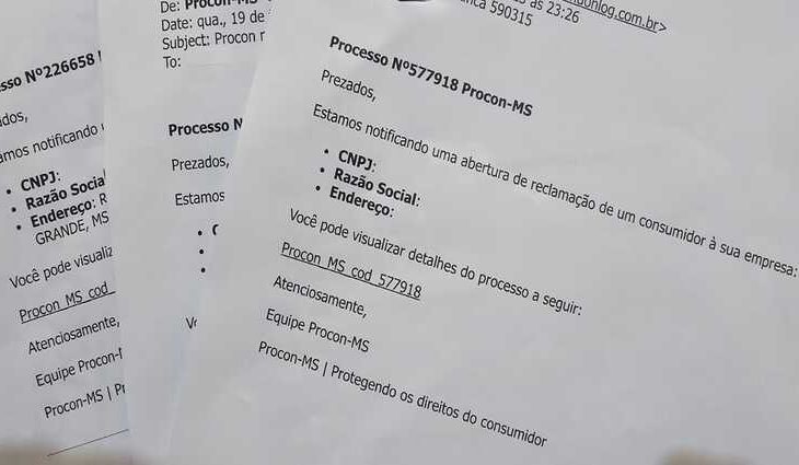 Procon/MS reforça alerta sobre mensagens falsas enviadas a empresas