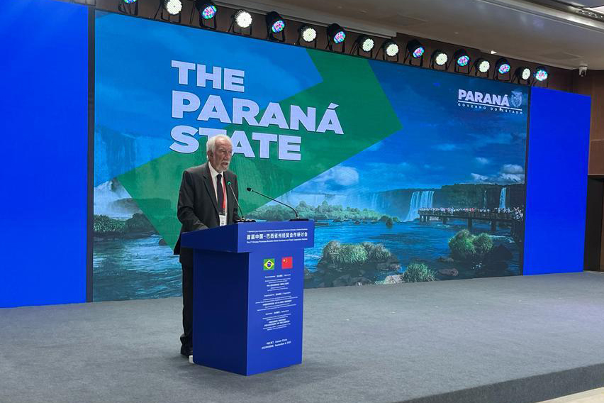 Vice-governador do Paraná destaca vantagens competitivas do estado no fórum econômico na China