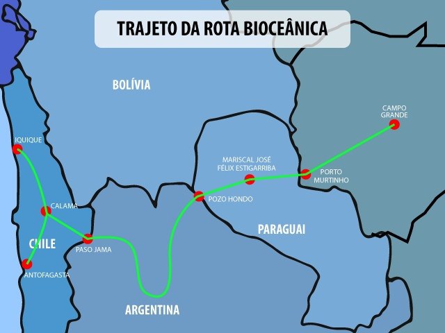 Frente da Rota Biocêanica será instalada em evento com a presença de ex-presidentes em MS