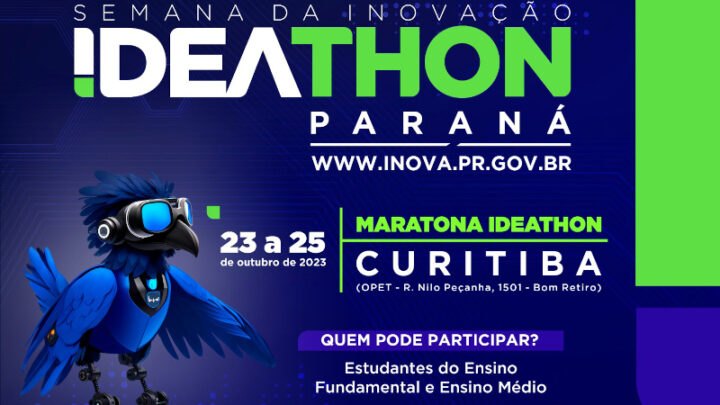 Curitiba vai sediar próxima etapa do Ideathon Paraná entre 23 e 25 de outubro