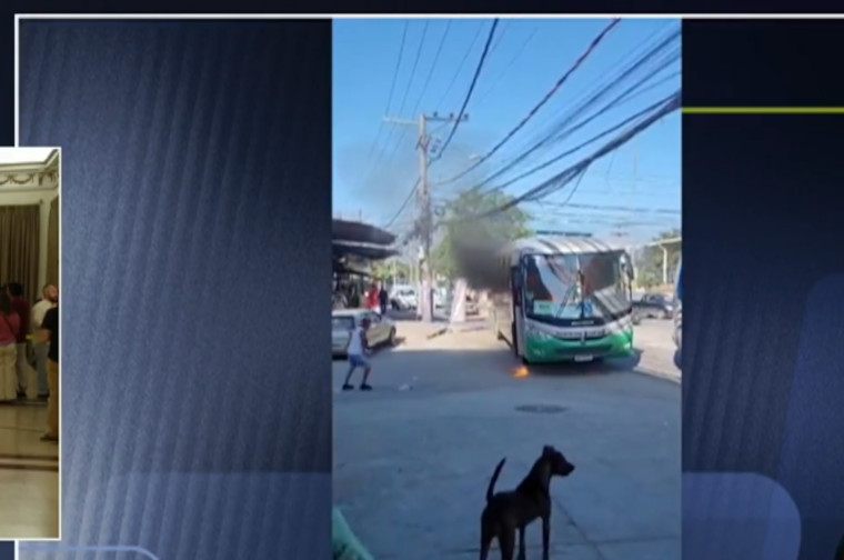 Criminosos incendeiam ônibus na zona oeste do Rio