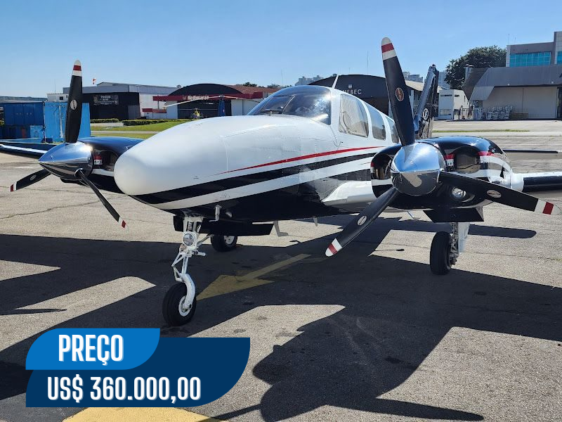 VENDE-SE BEECHCRAFT BARON 58P 1981