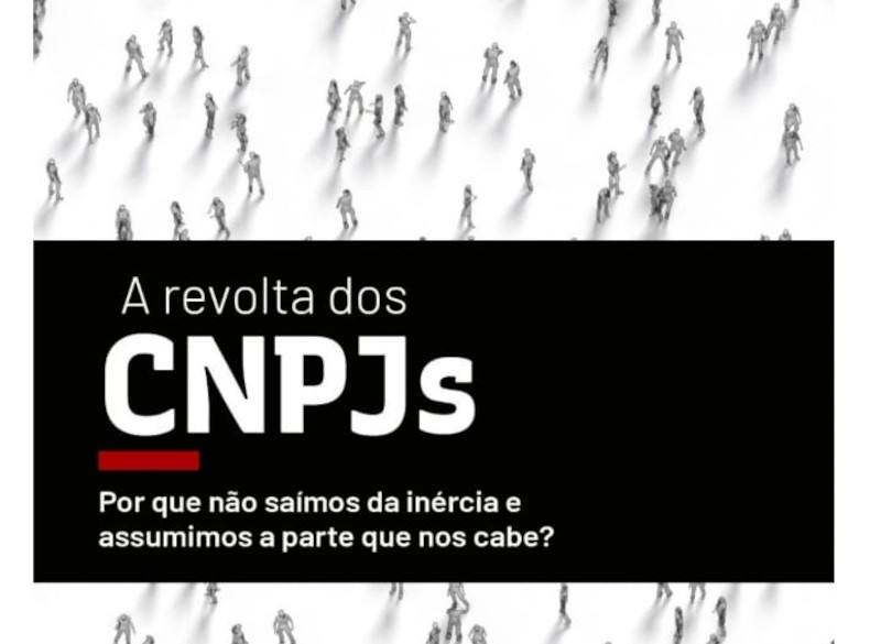 E-book “A Revolta dos CNPJs” reflete sobre inércia de empreendedores frente às dificuldades impostas pelo Estado
