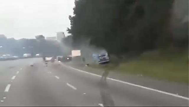 VÍDEO: Carro-forte é explodido por criminosos na Rodovia dos Imigrantes