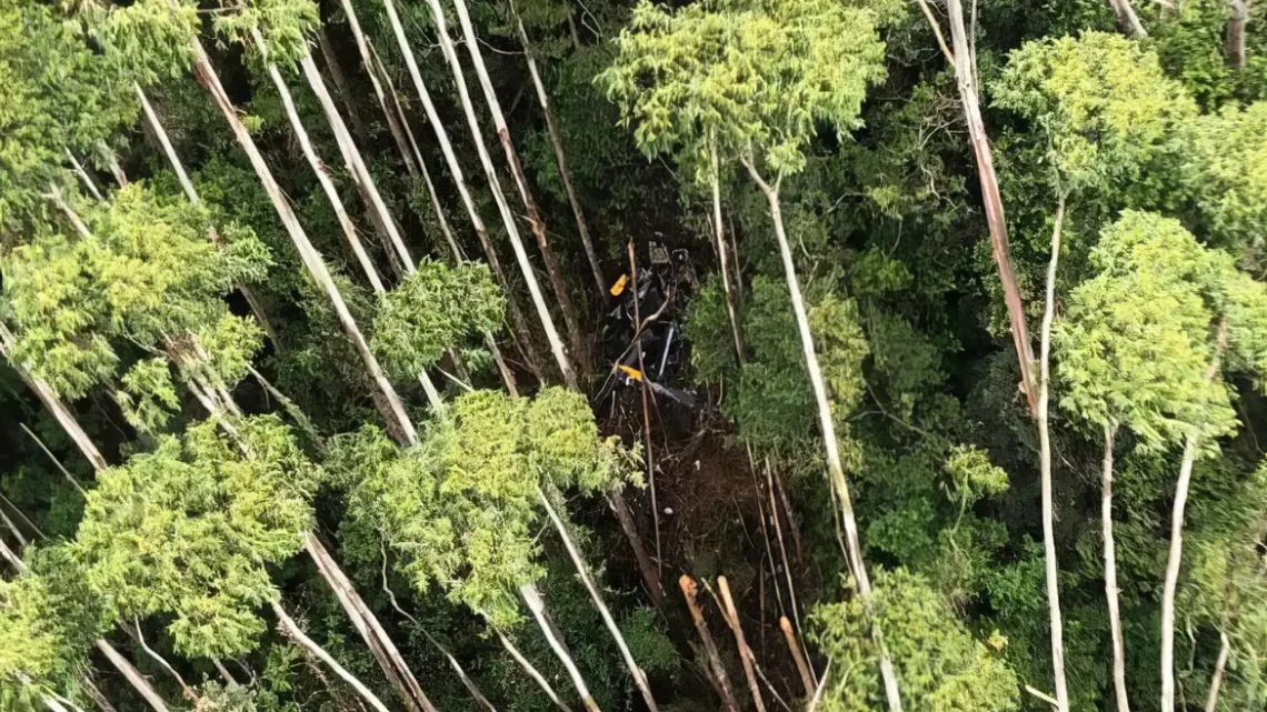 FAB encerra ocorrência sobre helicóptero encontrado em Paraibuna