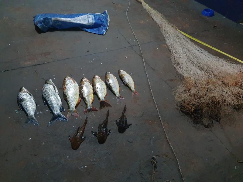 PMA de São Gabriel do Oeste prende e autua homens por pesca predatória