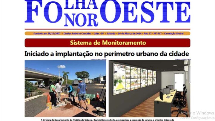 Jornal Folha Noroeste Digital edição 817 de 1603024 Jales SP