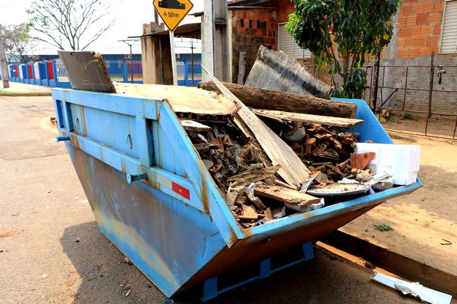 Caçambas do Mutirão da Limpeza ficam até o dia 11 de novembro, no Bosque das Araras e Set Sul