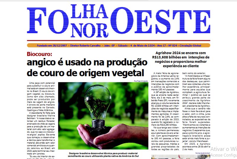 Jornal Folha Noroeste Digital edição 824 de 04052024 Jales SP