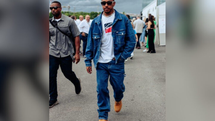 Lewis Hamilton veste Tommy Hilfiger durante o Grand Prix do Canadá