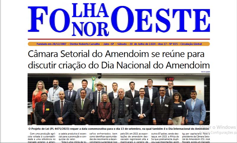 Jornal Folha Noroeste Digital edição 835 de 20072024 Jales SP