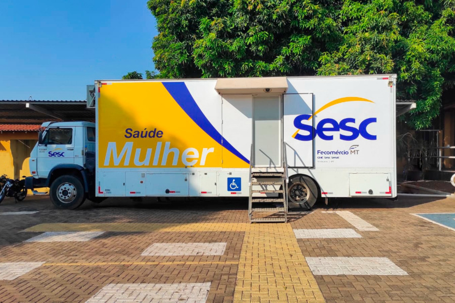 Sesc MT está chegando a Sinop com a carreta do Sesc Saúde Mulher