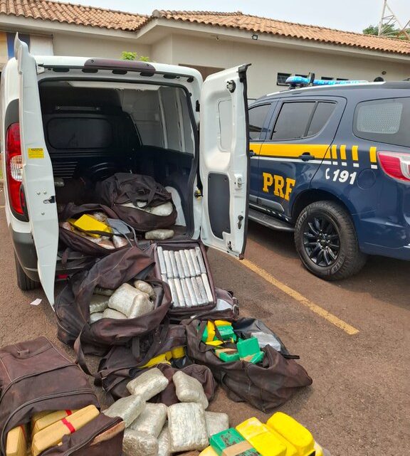 PRF apreende 272 Kg de cocaína, skunk e maconha em Campo Grande (MS)