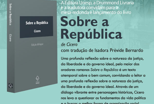 📚 Mesa-redonda e lançamento de ‘Sobre a República’, de Cícero, na Drummond Livraria 🎉