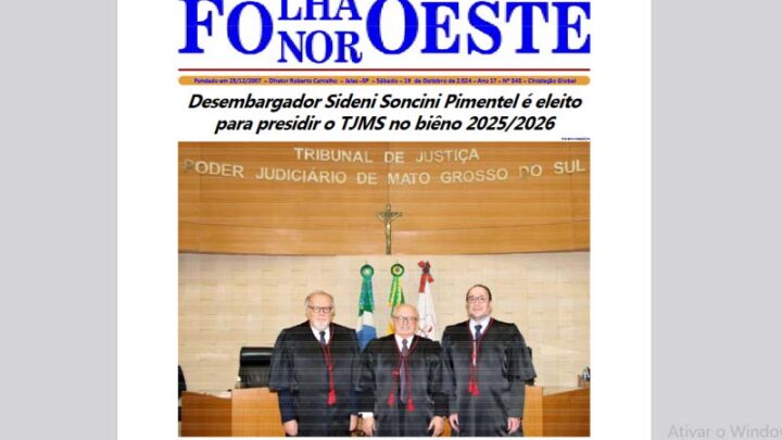 Jornal Folha Noroeste Digital edição 848 de 19102024 Jales SP