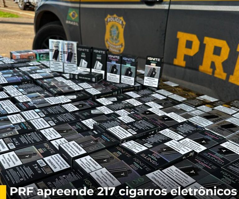 PRF apreende 217 cigarros eletrônicos em Rondonópolis – MT