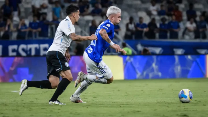 Cruzeiro e Grêmio ficam no 1 a 1 pelo Brasileiro