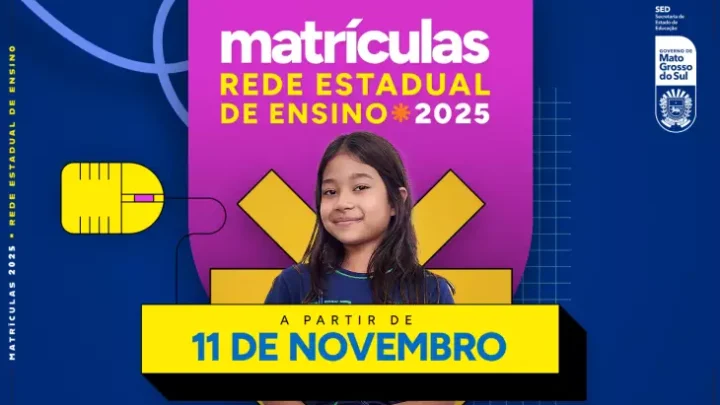 Período de pré-matrículas das escolas estaduais de MS começa hoje (11)