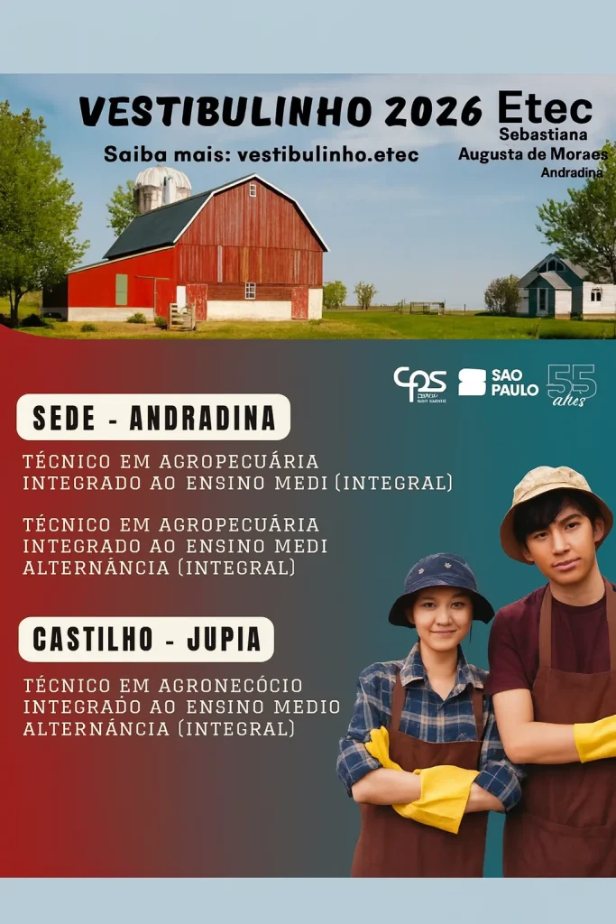 ETEC Castilho SP: 2 cursos técnicos integrados ao Ensino Médio são anunciados em parceria com a Prefeitura 1 ETEC Castilho SP