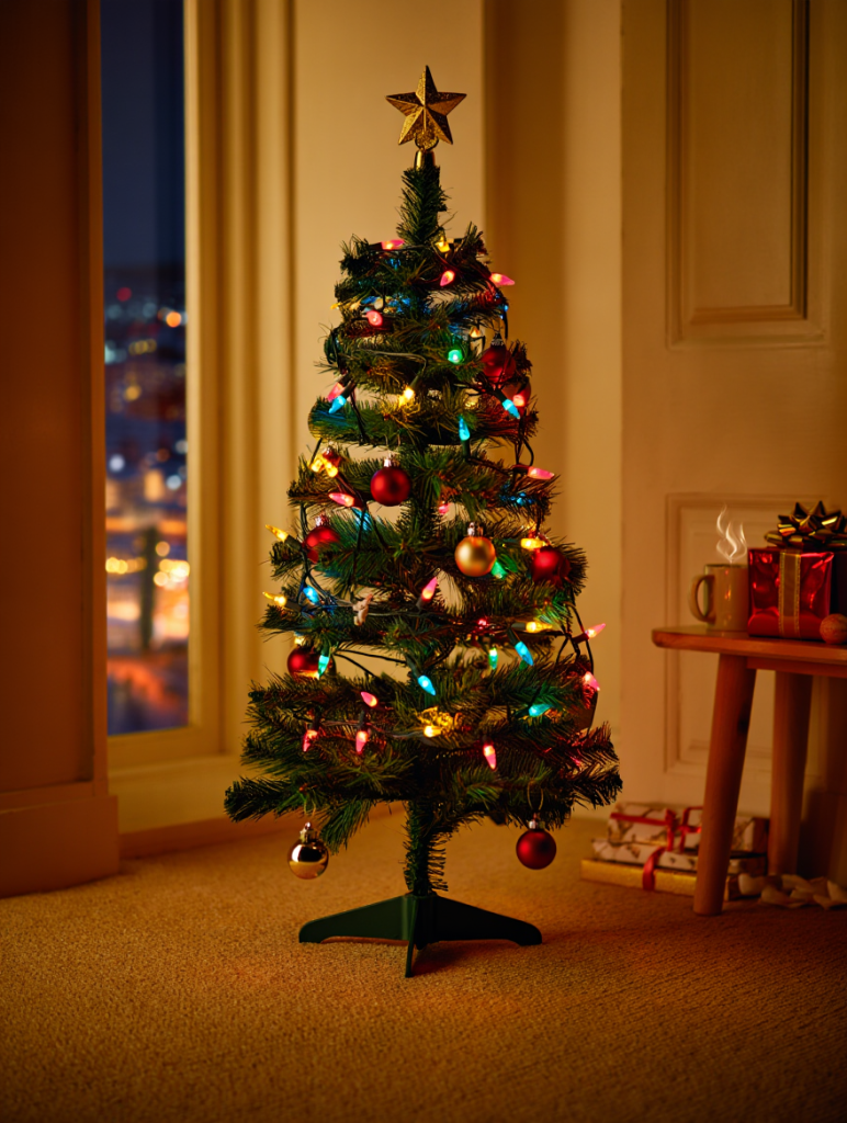 ÁRVORE DE NATAL PEQUENA PARA APARTAMENTO